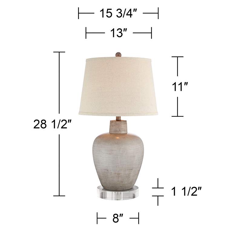 Image 5 Regency Hill Glenn 28 1/2" Southwest Urn Lamps with Acrylic Risers more views