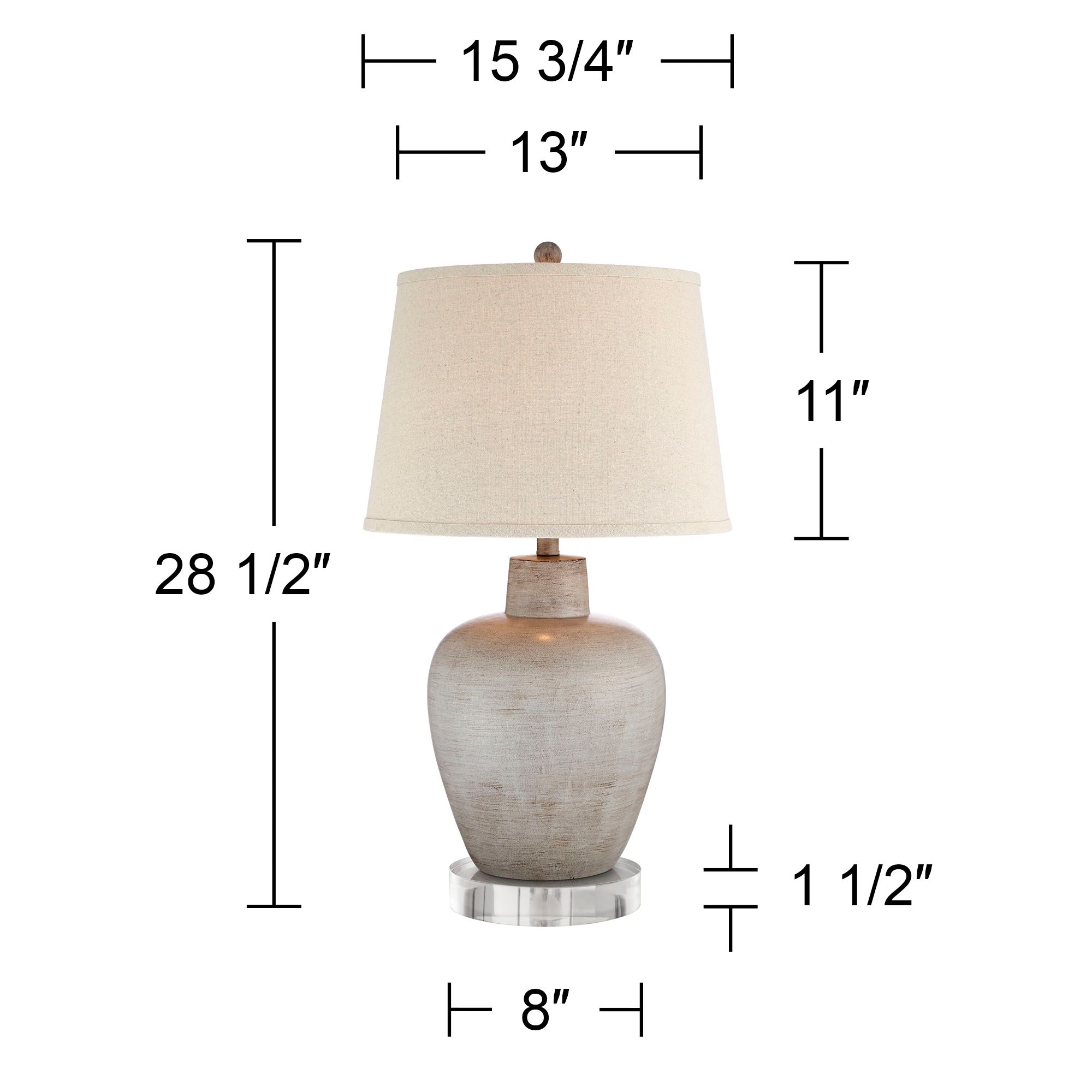 Image 5 Regency Hill Glenn 28 1/2" Southwest Urn Lamps with Acrylic Risers more views