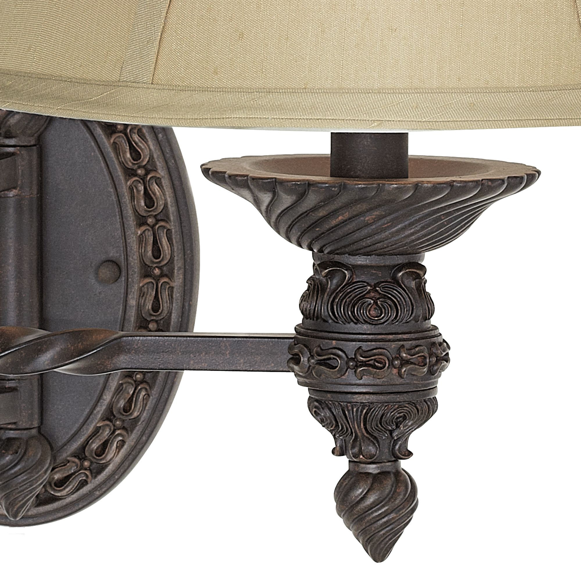 Image 4 Regency Hill Godia Bronze Oval Plug-In Swing Arm Wall Lamp more views