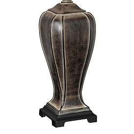 Image5 of Regency Hill Gold Shade Desert Crackle Traditional Table Lamp more views