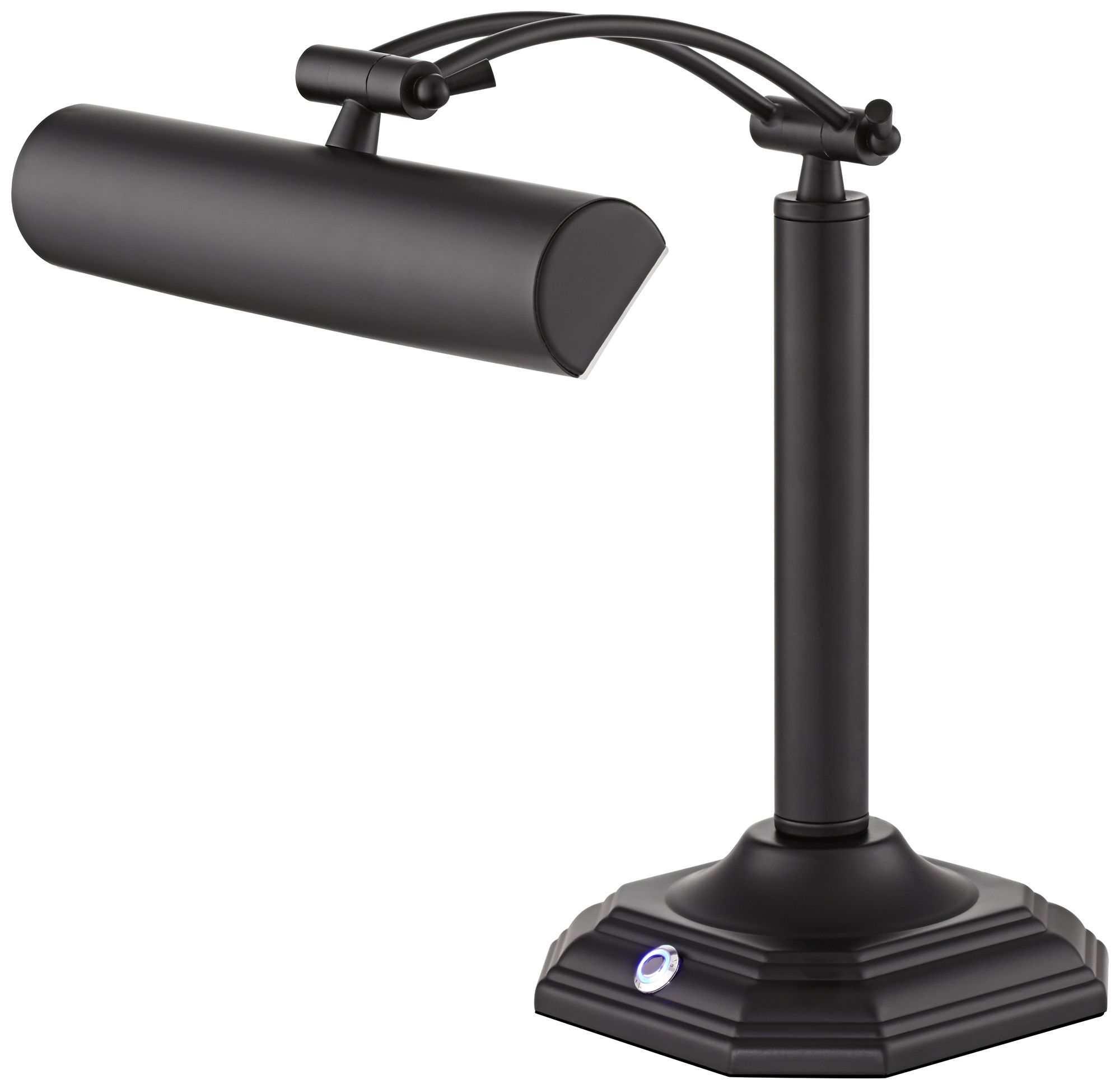 Image 7 Regency Hill Grady 16 1/2" Black Bronze LED Banker Piano Desk Lamp more views