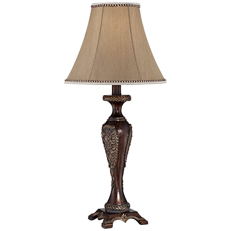 Image 1 Regency Hill Hanna 23 1/2" Bronze Candlestick Table Lamp with Dimmer