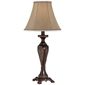 Image1 of Regency Hill Hanna 23 1/2" Bronze Candlestick Table Lamp with Dimmer