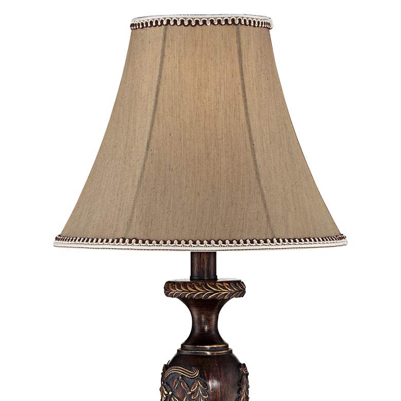 Image 2 Regency Hill Hanna 23 1/2 inch Bronze Candlestick Table Lamp with Dimmer more views