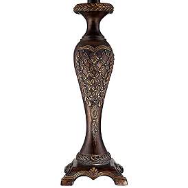 Image3 of Regency Hill Hanna 23 1/2" Bronze Candlestick Table Lamp with Dimmer more views
