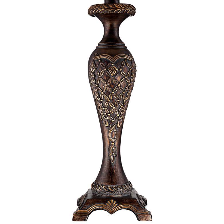 Image 3 Regency Hill Hanna 23 1/2 inch Bronze Candlestick Table Lamp with Dimmer more views