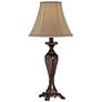 Regency Hill Hanna 23 1/2" Traditional Bronze Candlestick Table Lamp