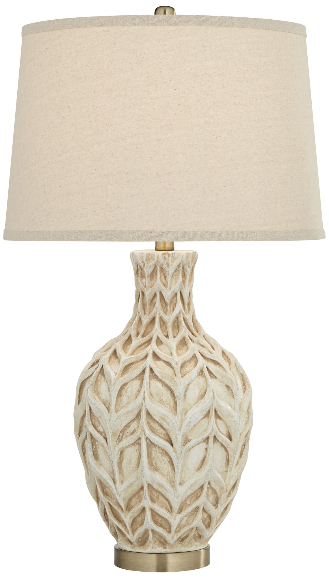 Regency Hill Havana 29 1/2" High Eggshell Vine and Leaf Table Lamp