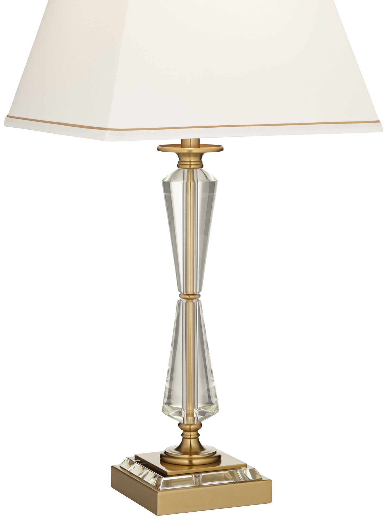 Image 6 Regency Hill Heath 31 5/8" Luxe Gold and Crystal USB Table Lamp more views
