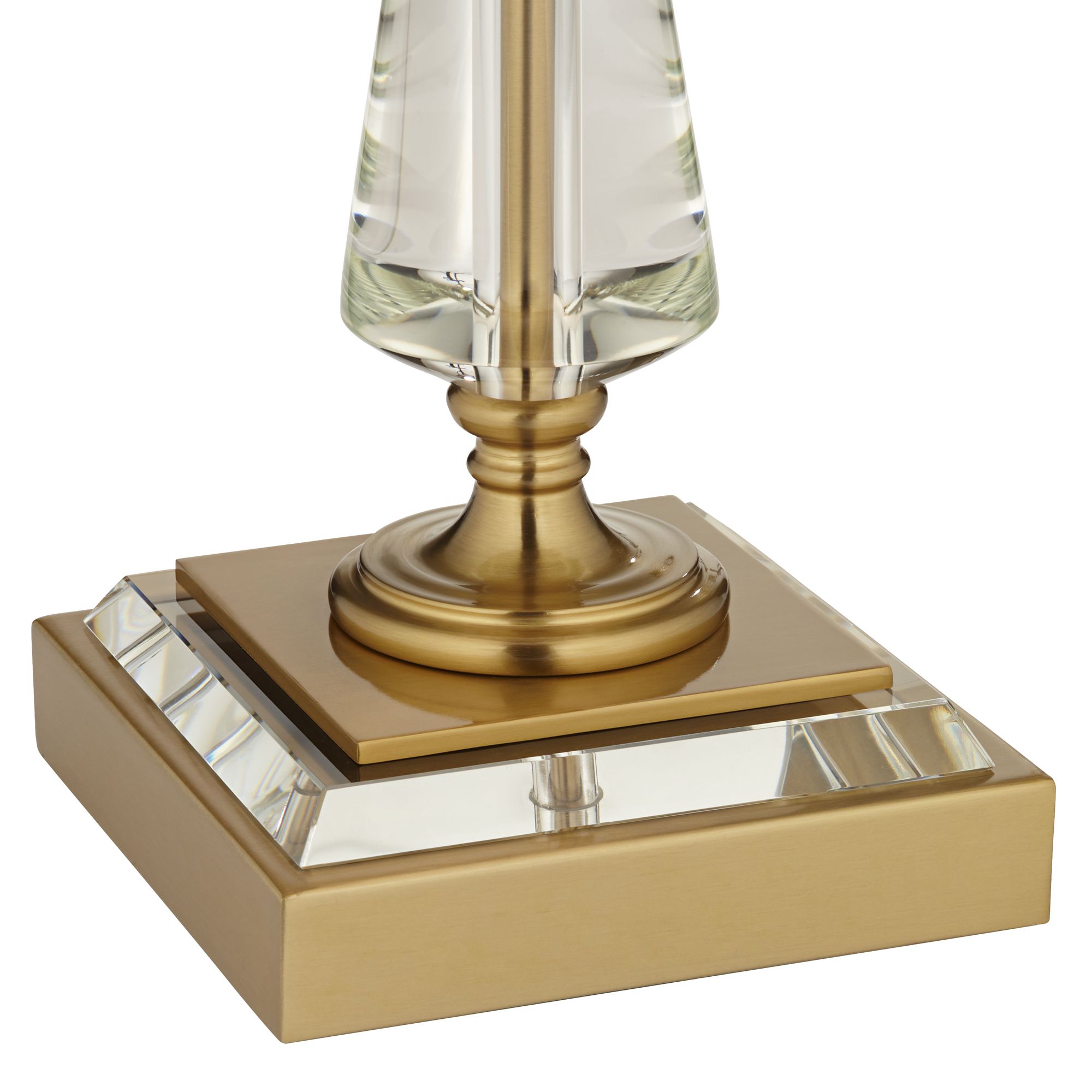 Image 7 Regency Hill Heath 31 5/8" Luxe Gold and Crystal USB Table Lamp more views