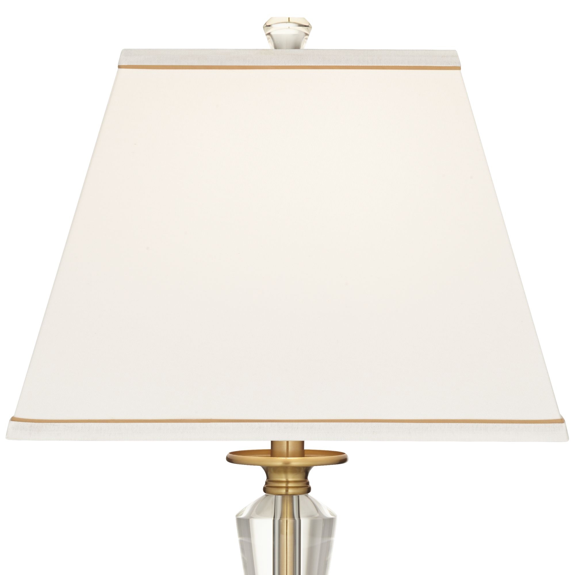Regency Hill Heath 31 5/8" Luxe Gold and Crystal USB Table Lamp