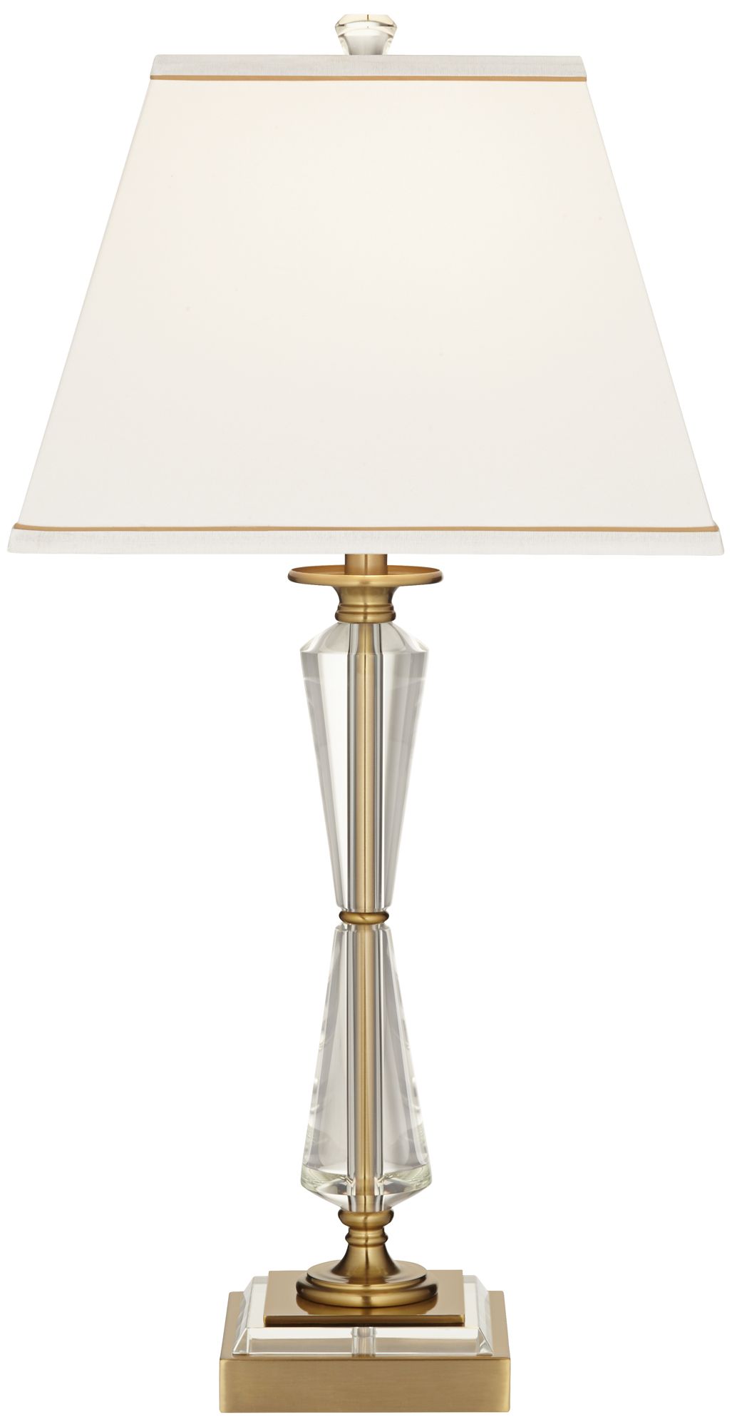 Regency Hill Heath 31 5/8" Luxe Gold and Crystal USB Table Lamp