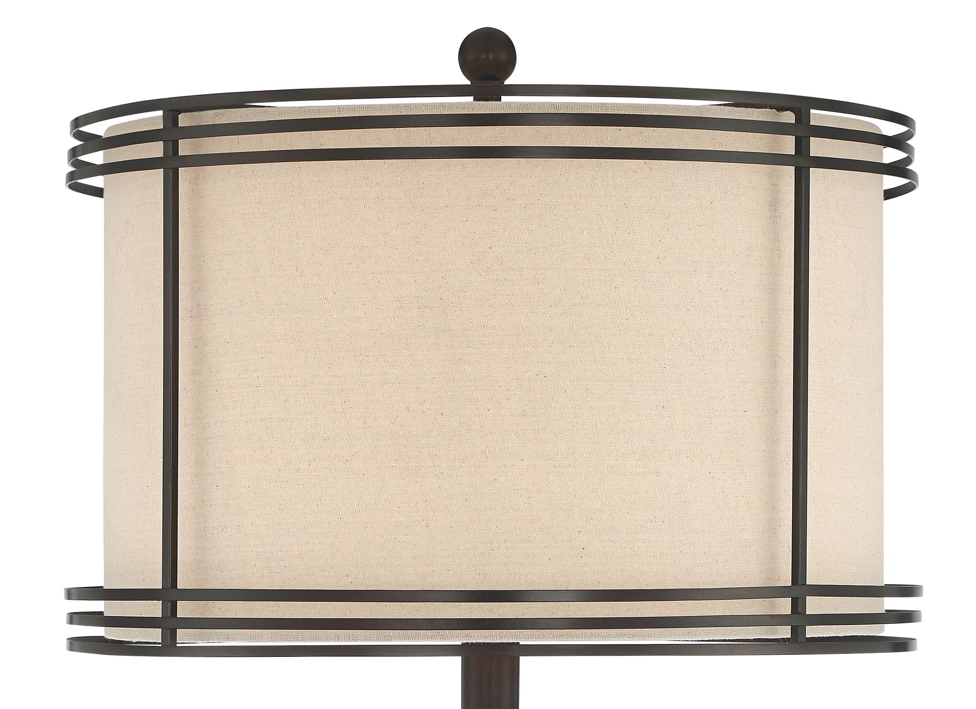 Image 3 Regency Hill Henson 63" Rustic Lantern Floor Lamp with Night Light more views