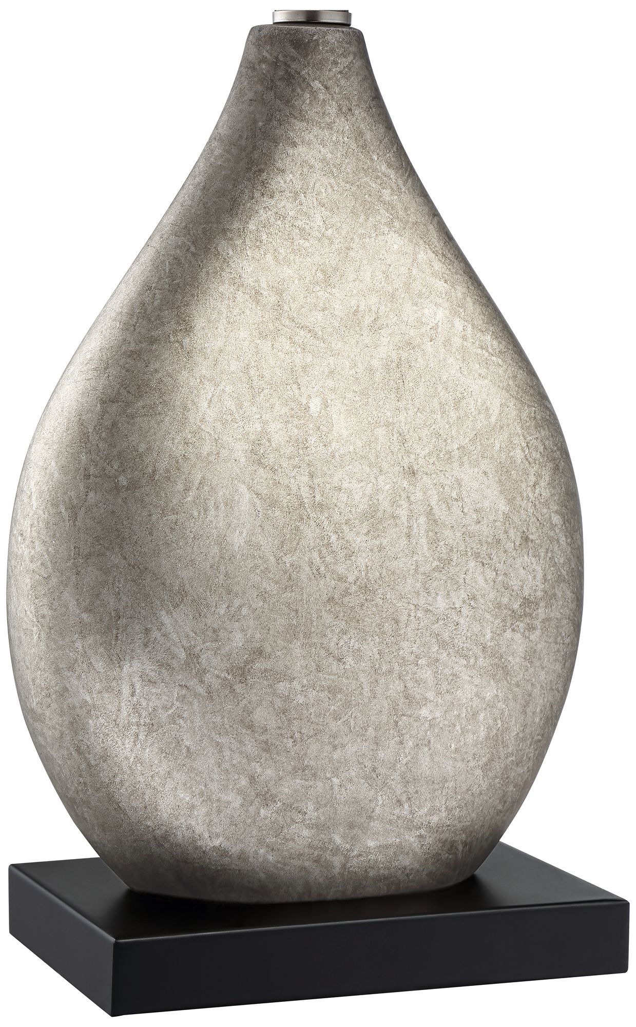 Image 4 Regency Hill Hurst 25" Black Shade Silver Droplet Table Lamps Set of 2 more views