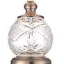 Regency Hill Ida 15" High Brass and Crystal Sphere Accent Table Lamp in scene
