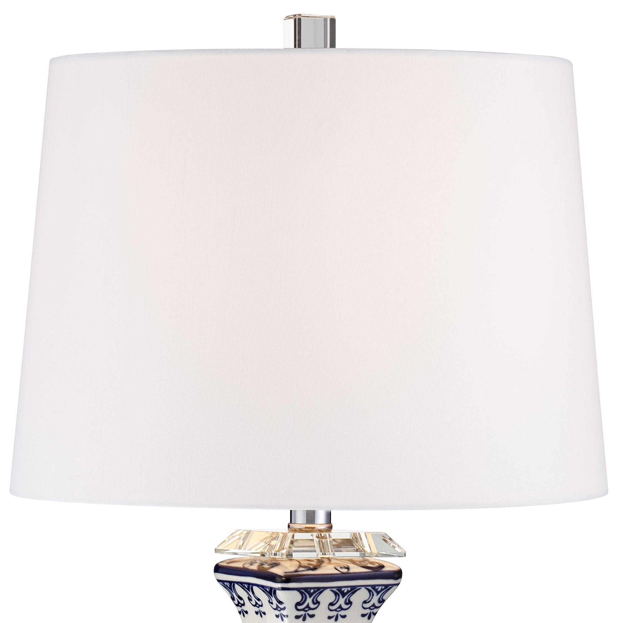 Image 5 Regency Hill Iris 28" Blue and White Porcelain Table Lamps Set of 2 more views