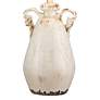 Regency Hill Isabella 27" Ivory Rustic Jar Handle Ceramic Table Lamp in scene