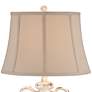 5_Regency Hill Isabella 28" Ivory Rustic Jar Handle Ceramic Table Lamp more views