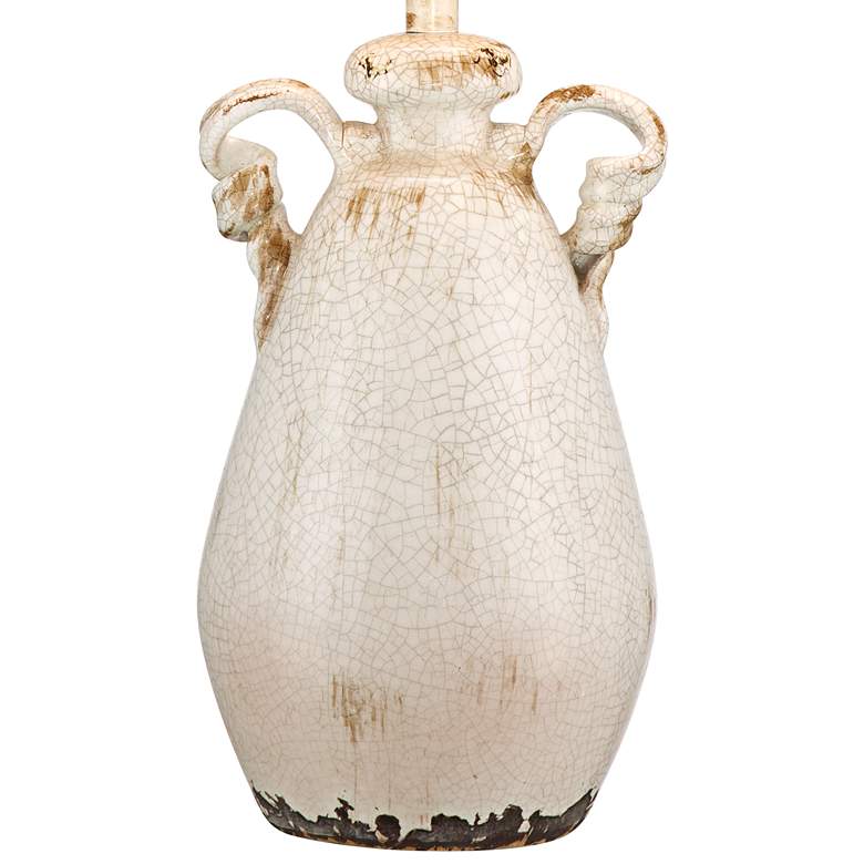Image 5 Regency Hill Isabella 29" Rustic Ivory Ceramic Table Lamps Set of 2 more views