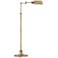Regency Hill Jenson Adjustable Height Brass Swing Arm Pharmacy Floor Lamp