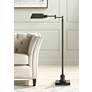 2_Regency Hill Jenson Bronze Adjustable Swing Arm Floor Lamp with USB Dimmer