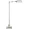 Regency Hill Jenson Brushed Nickel Adjustable Swing Arm Pharmacy Floor Lamp