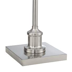 Image4 of Regency Hill Jenson Brushed Nickel Adjustable Swing Arm Pharmacy Floor Lamp more views