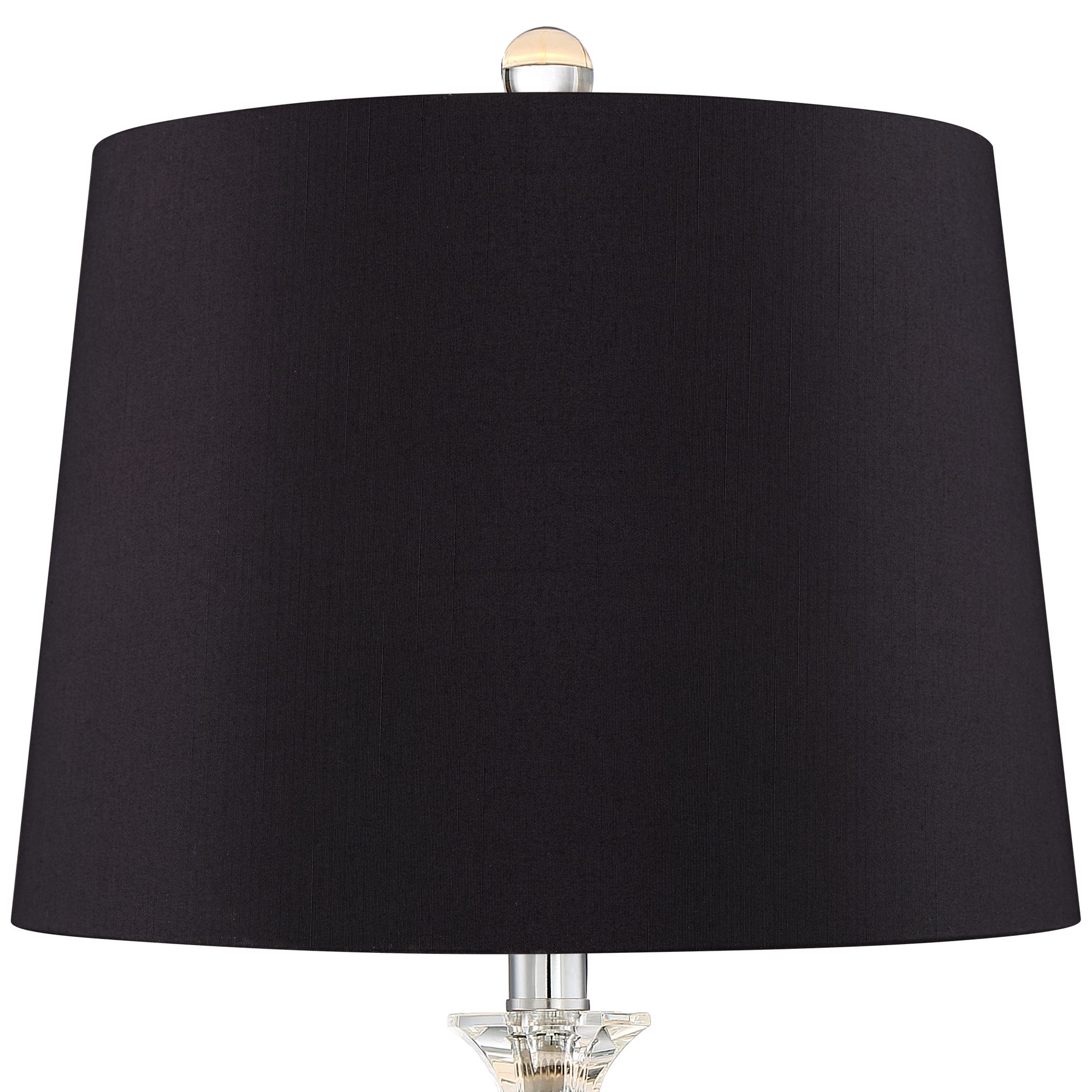 Image 2 Regency Hill Jolie 26" Black Shade Crystal Lamps Set of 2 more views