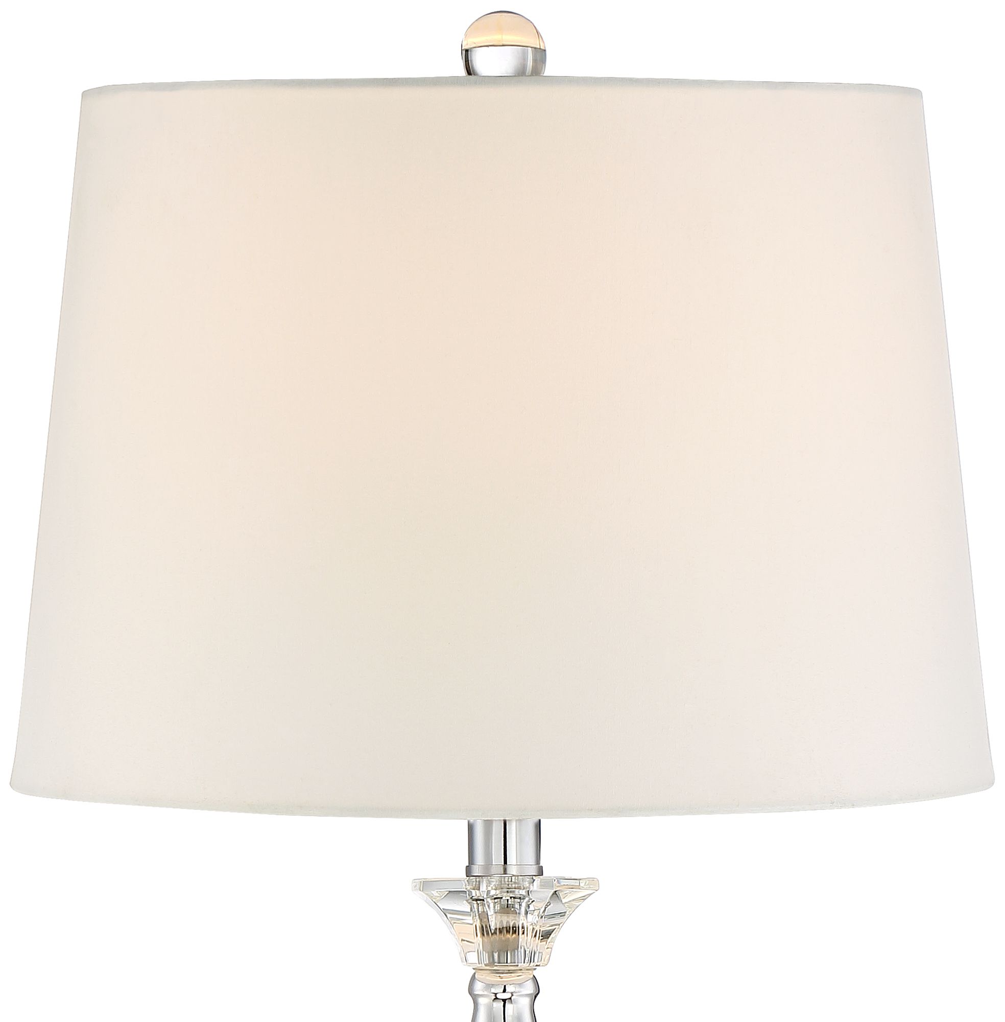 Image 4 Regency Hill Jolie Crystal Table Lamps Set of 2 with Dimmers more views