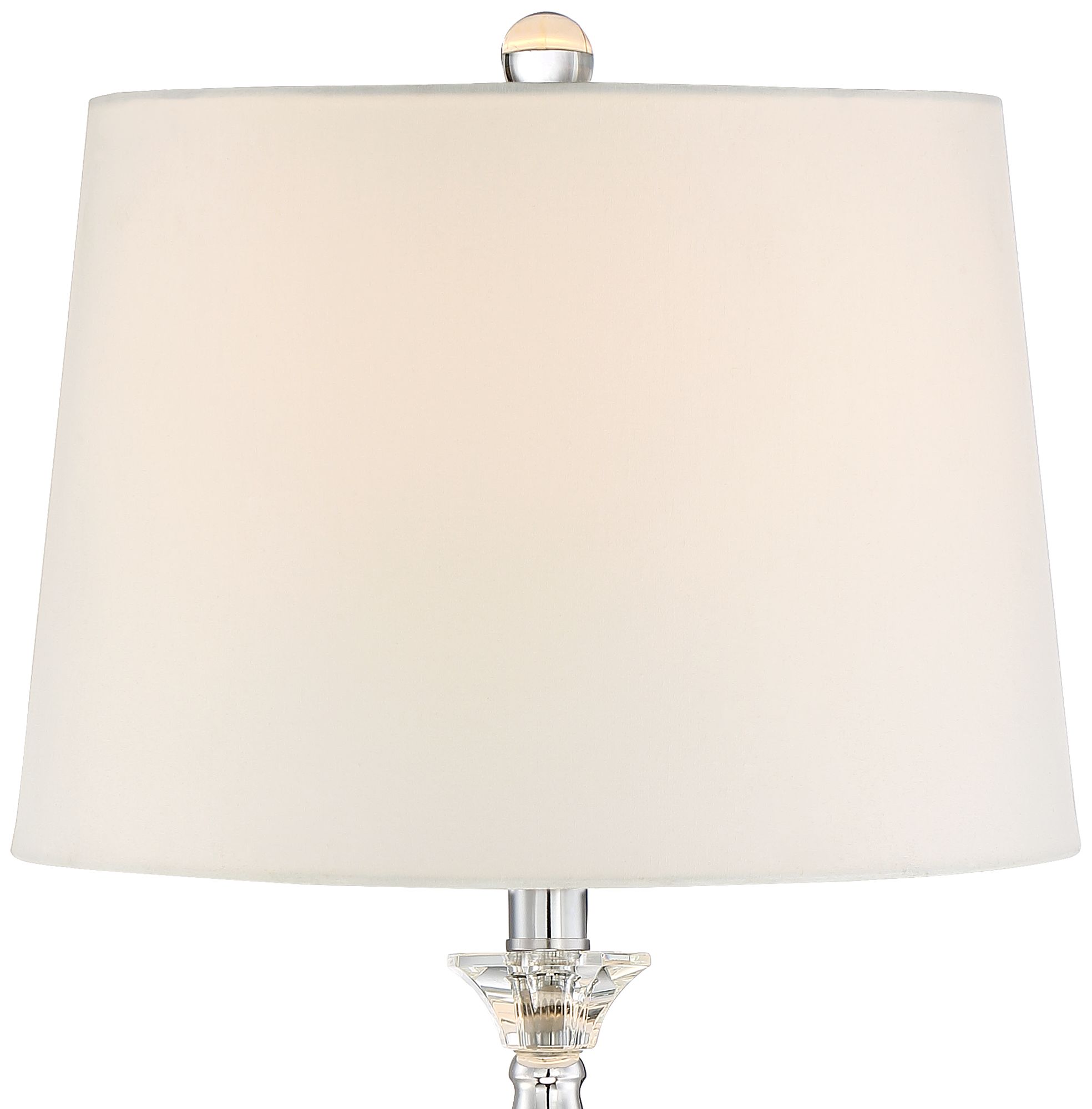 Image 4 Regency Hill Jolie Tapered Candlestick Crystal Table Lamps Set of 2 more views