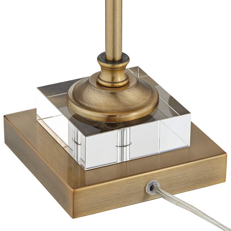 Image 7 Regency Hill Julia 29 1/2" Gold Crystal Buffet Lamp with USB Dimmer more views