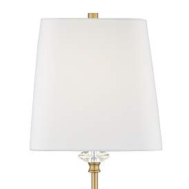 Image5 of Regency Hill Julia Traditional Gold and Crystal Buffet Table Lamp more views