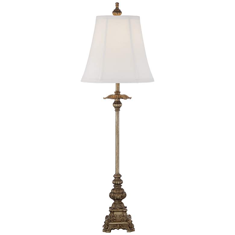 Image 3 Regency Hill Juliette 36 1/2" White and Gold Buffet Lamps Set of 2 more views
