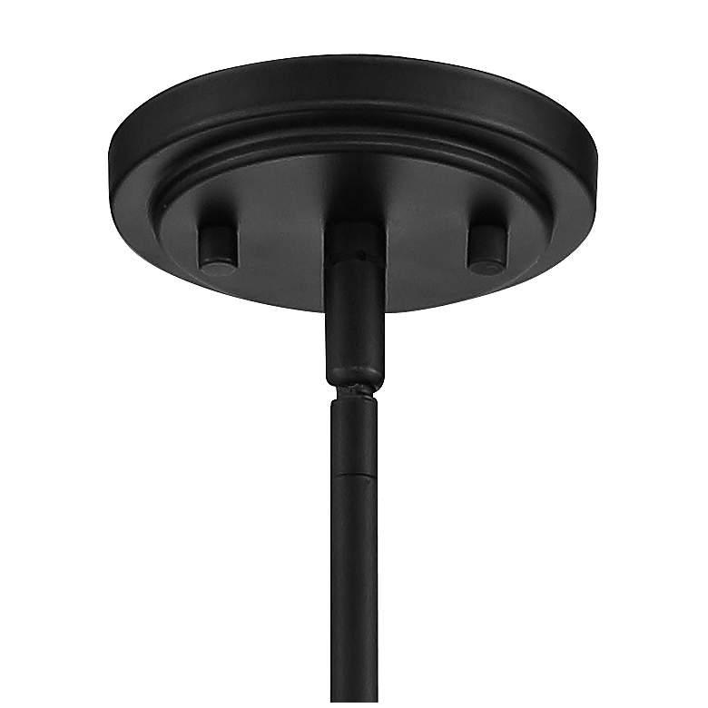 Image 4 Regency Hill Kristov 10 1/2" Wide Black Clear Glass Mini Pendant Light more views