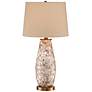 Regency Hill Kylie 26 1/2" Mother of Pearl Tile Vase Table Lamp