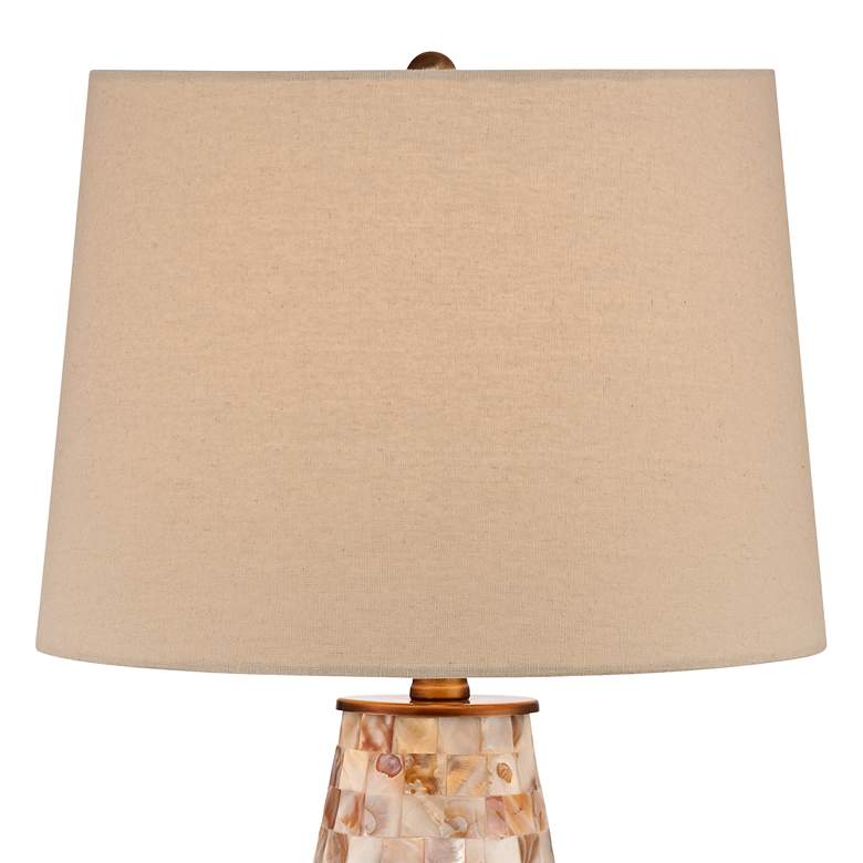 Image 4 Regency Hill Kylie 26 1/2" Mother of Pearl Tile Vase Table Lamp more views