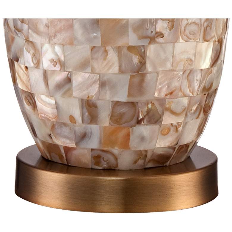 Image 5 Regency Hill Kylie 26 1/2" Mother of Pearl Tile Vase Table Lamp more views