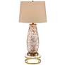 Regency Hill Kylie 30 1/4" Mother of Pearl Lamp with Marble Riser