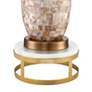 Regency Hill Kylie 30 1/4" Mother of Pearl Lamp with Marble Riser