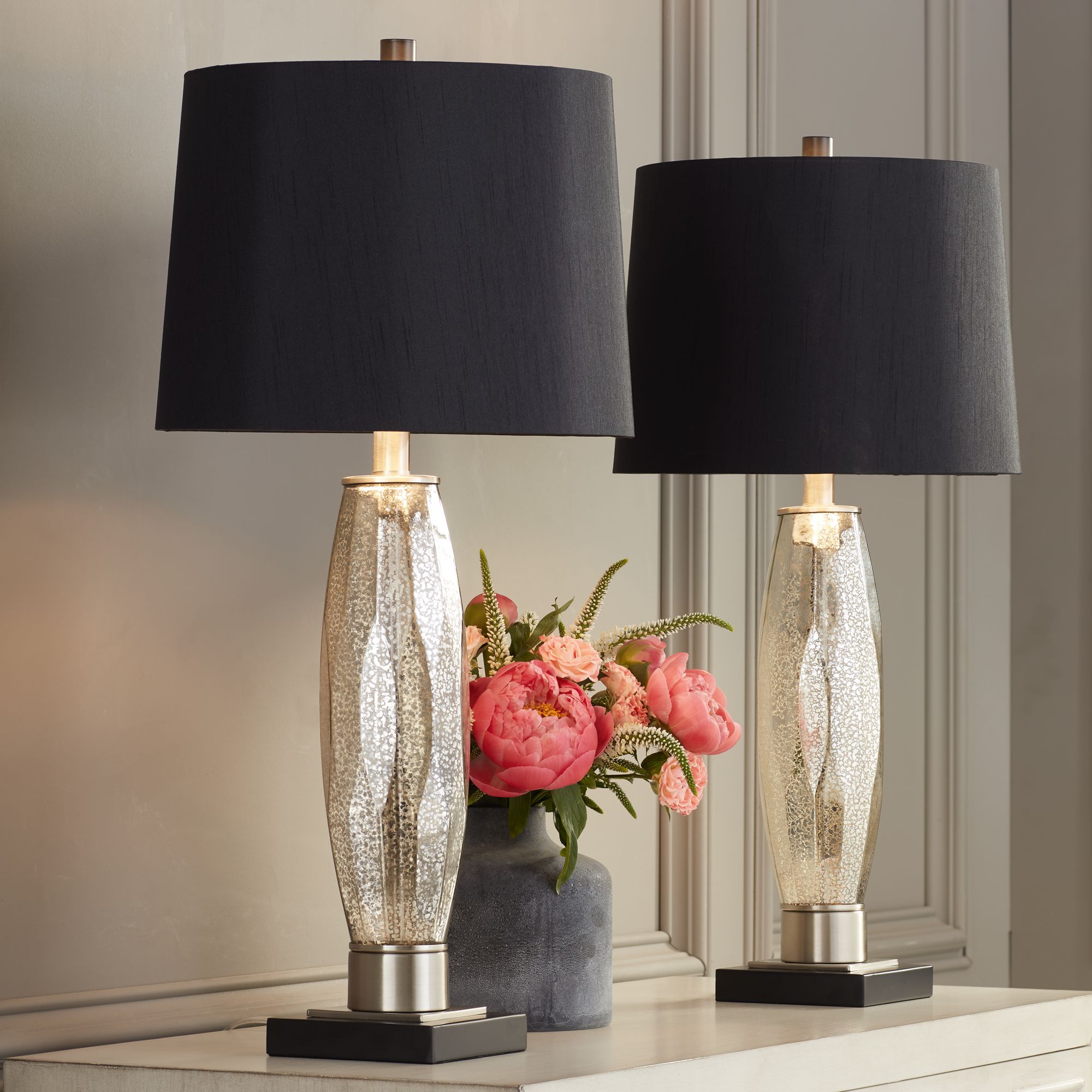 Mercury glass online table lamps