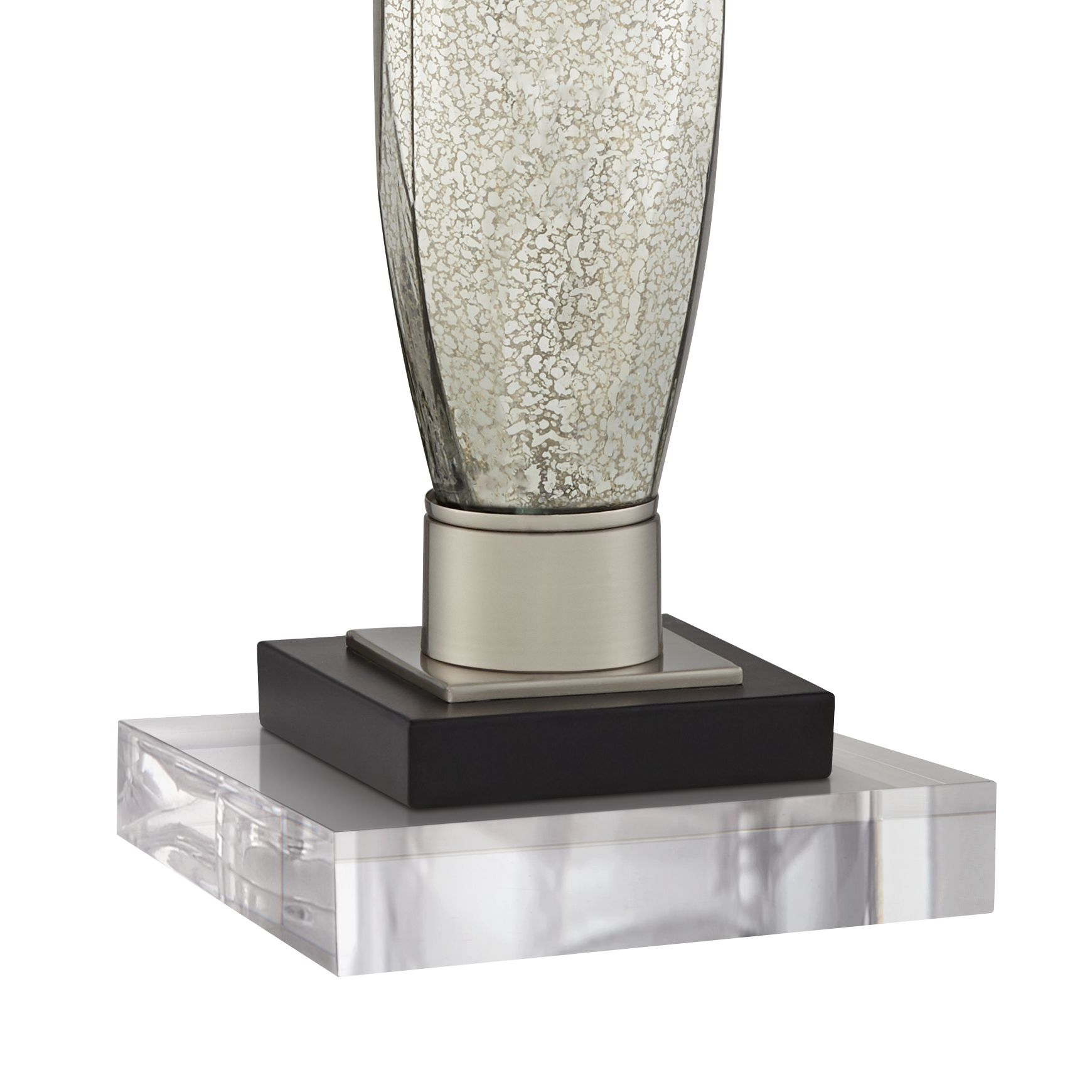 Image 4 Regency Hill Landro 29" Mercury Glass Table Lamps with Acrylic Risers more views