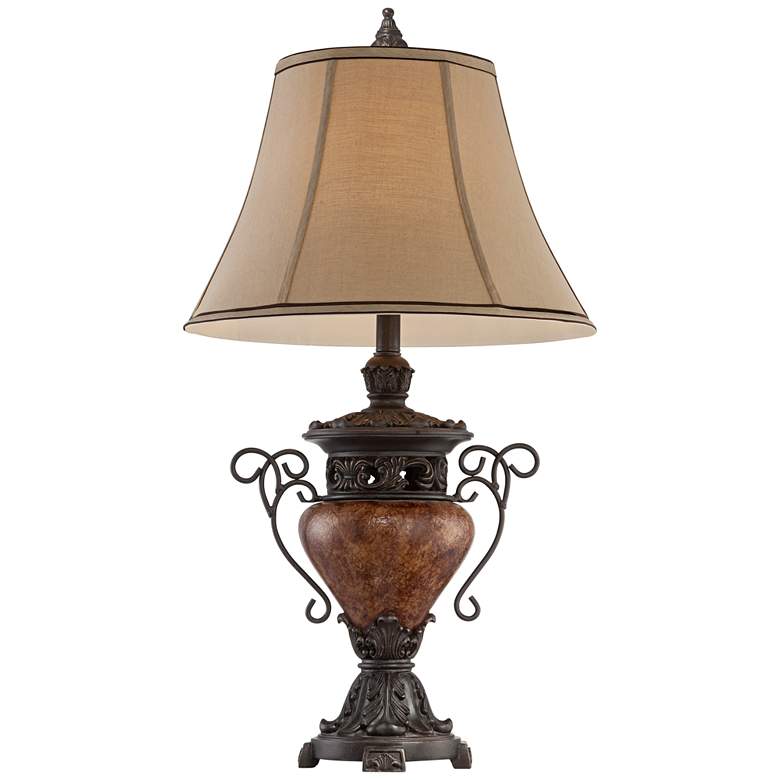 Image 7 Regency Hill Large Urn 31 1/2" Bronze Crackle Traditional Table Lamp more views