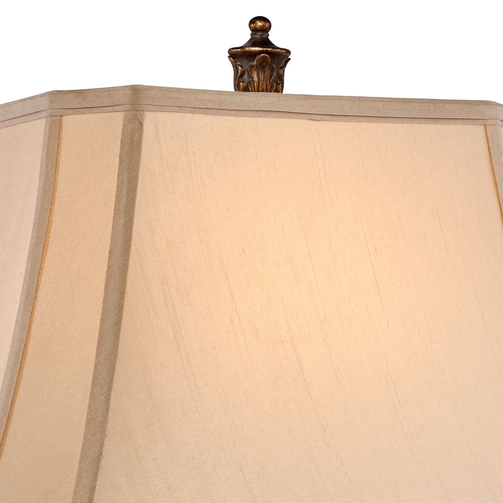 Image 7 Regency Hill Leafwork 32 1/2" Rectangular Shade Traditional Lamp more views