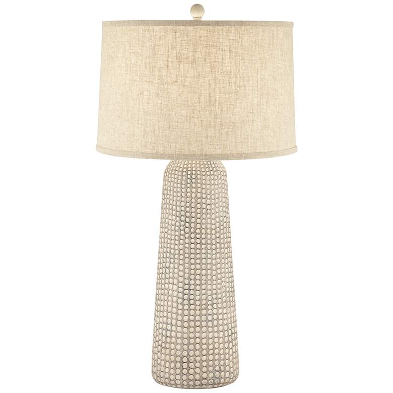 Image 2 Regency Hill Leisa 32 1/4" High Sand Finish Modern Table Lamp