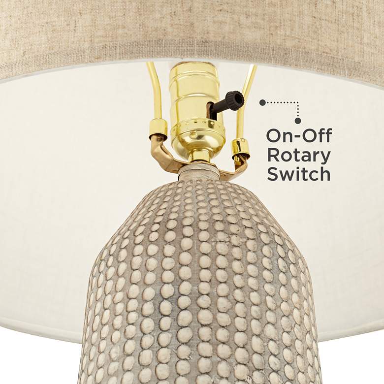 Image 5 Regency Hill Leisa 32 1/4" High Sand Finish Modern Table Lamp more views