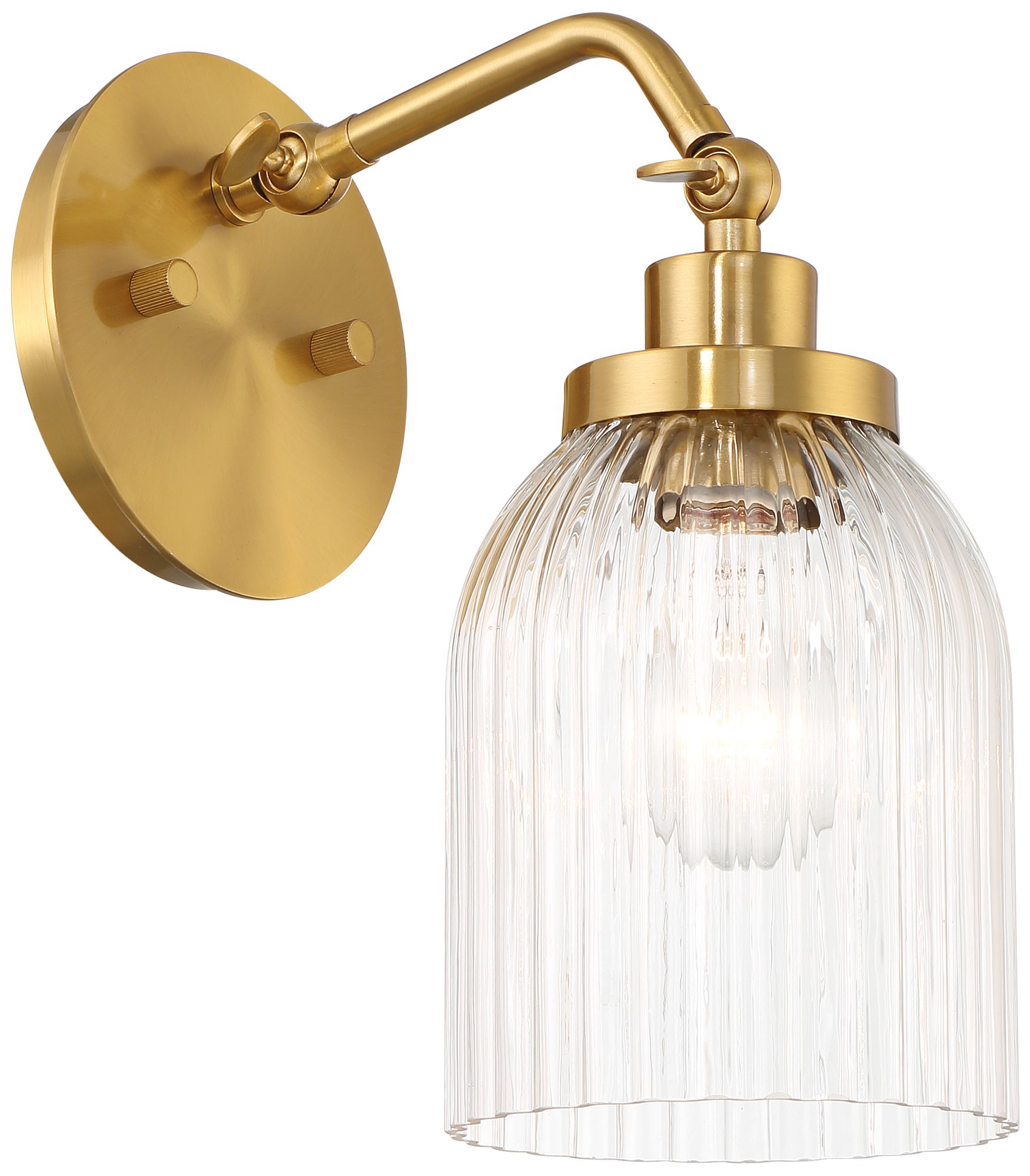 Regency Hill Leyna 9 1/4" High Antique Brass Wall Sconce