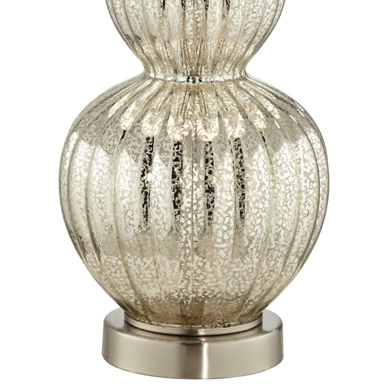 Image 6 Regency Hill Lili 25" High Fluted Mercury Glass Table Lamp more views