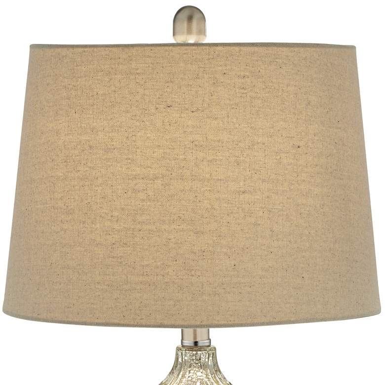 Image 7 Regency Hill Lili 25" High Fluted Mercury Glass Table Lamps Set of 2 more views