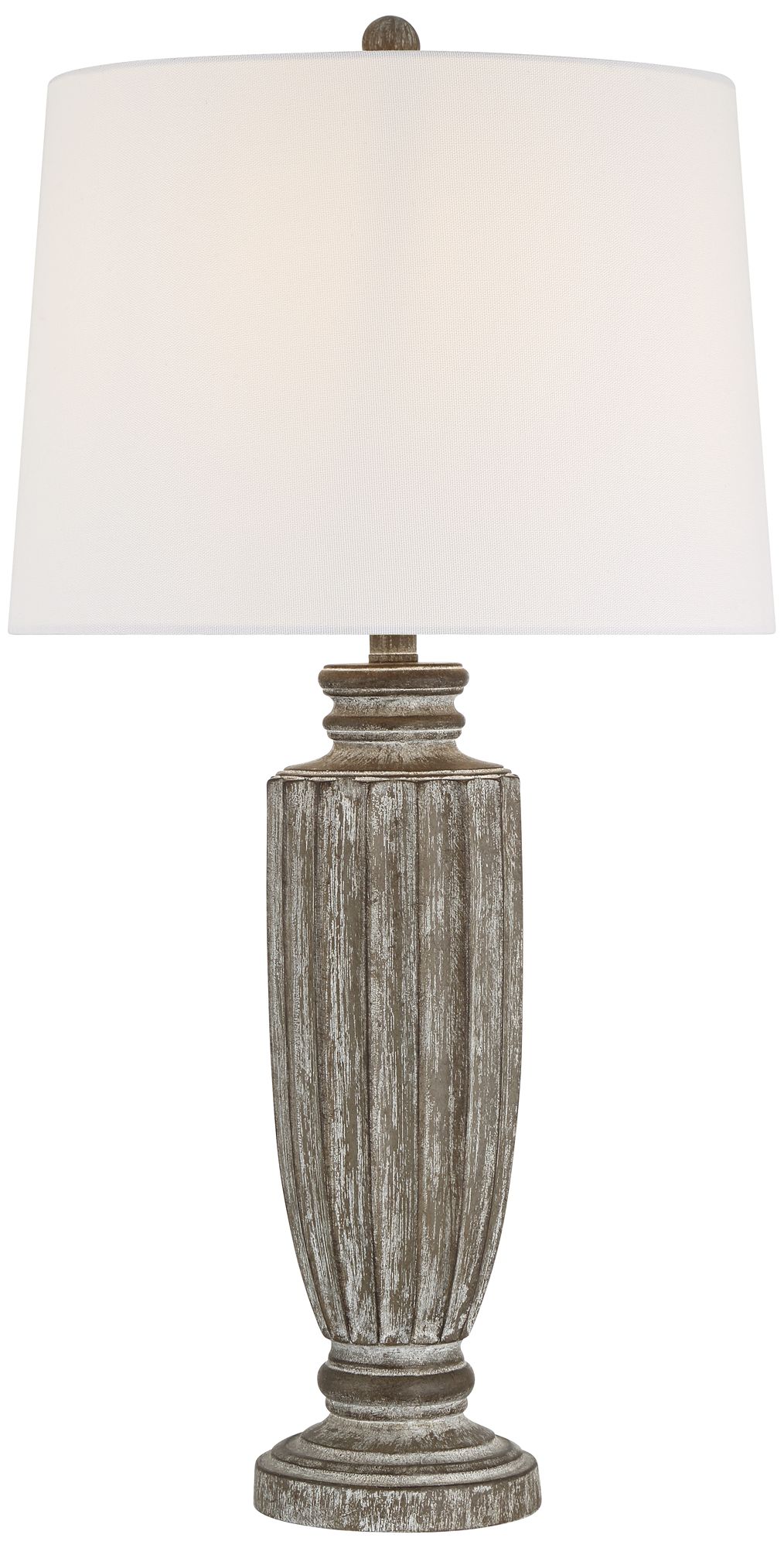 Image 2 Regency Hill Lockland 31" High Antique Brown Column Table Lamp