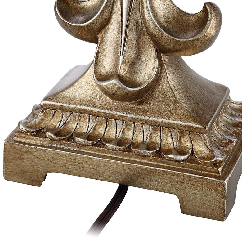 Image 6 Regency Hill Louis 25 3/4" Gold Fleur-de-Lis Table Lamps Set of 2 more views